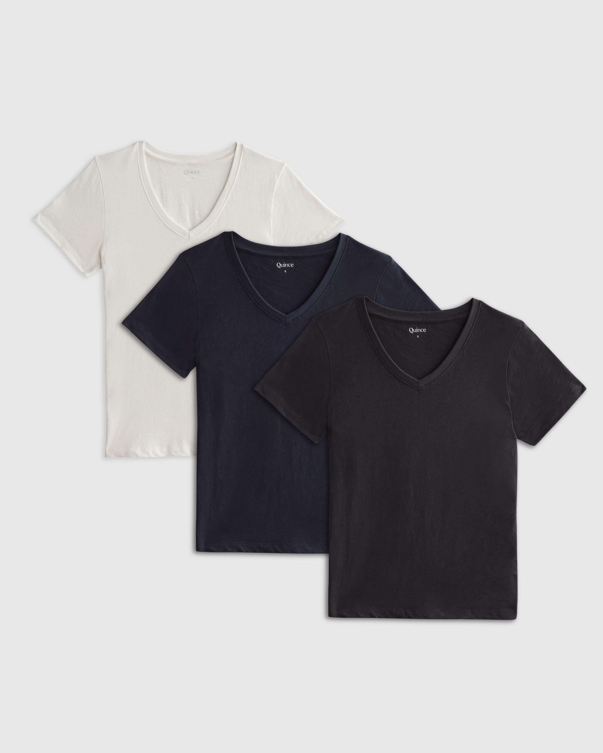 100% organic cotton slub v neck tee 3 pack bundle 100% organic cotton slub v neck tee 3 pack bundle