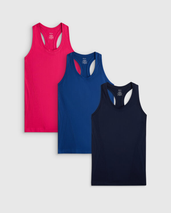seamless racerback tank 3 pack bundle