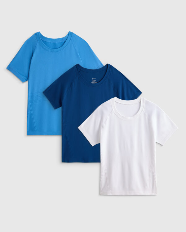seamless waist length tee 3 pack bundle