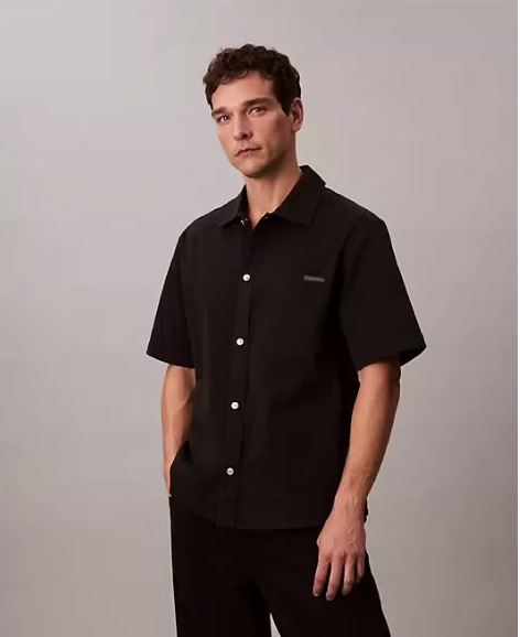 utility relaxed button down shirt