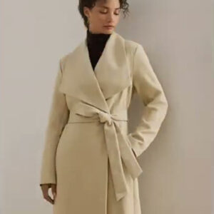 lauren ralph lauren — women's belted wing collar trench coat