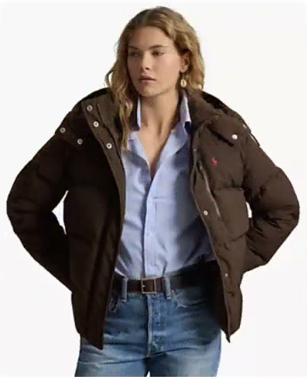 polo ralph lauren — women's mid weight down puffer jacket polo ralph lauren — women's mid weight down puffer jacket