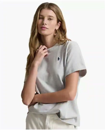 polo ralph lauren — women's polo graphic crewneck t shirt polo ralph lauren — women's polo graphic crewneck t shirt