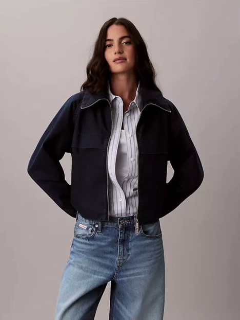 denim windbreaker jacket