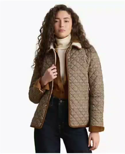 lauren ralph lauren — women's faux sherpa collar quilted coat, created for macy's lauren ralph lauren — women's faux sherpa collar quilted coat, created for macy's