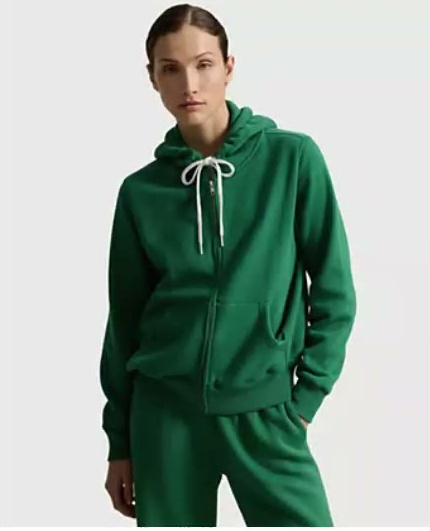polo ralph lauren — women's fleece full zip hoodie polo ralph lauren — women's fleece full zip hoodie