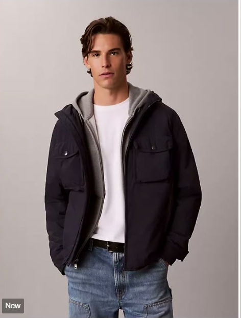 crinkle nylon puffer jacket