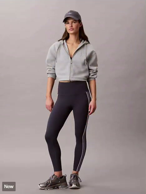 soft sport side stripe 7/8 leggings