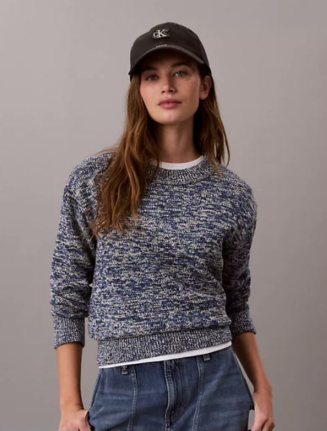 chunky cotton mouline sweater