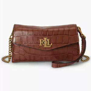 lauren ralph lauren — embossed mini crossbody handbag