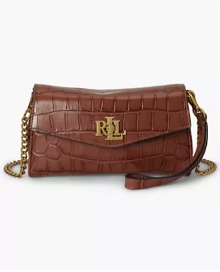 lauren ralph lauren — embossed mini crossbody handbag lauren ralph lauren — embossed mini crossbody handbag