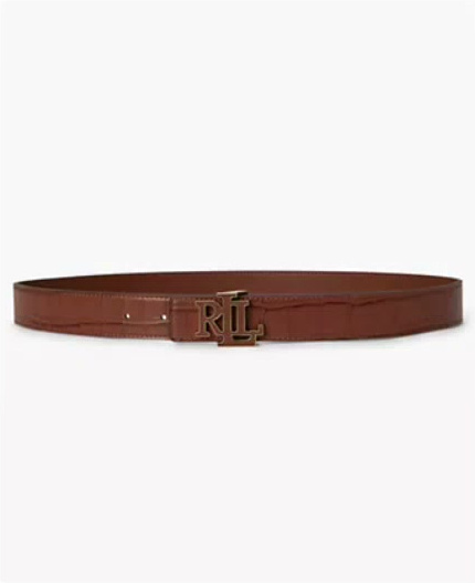 reversible croc embossed leather belt reversible croc embossed leather belt