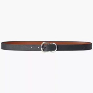 reversible crosshatch leather belt