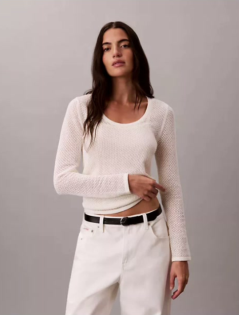 boucle pointelle top