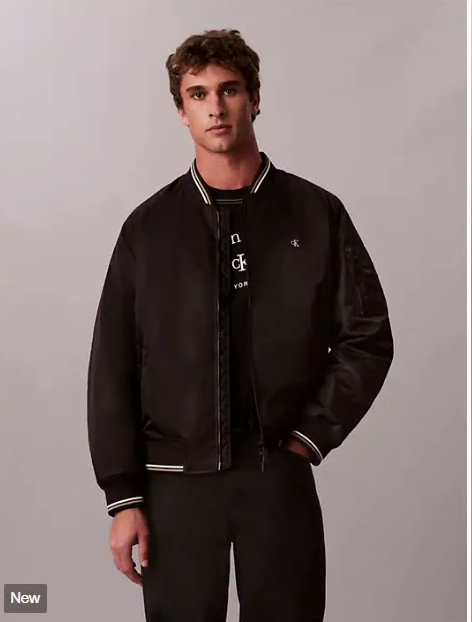 nylon tipped bomber jacket