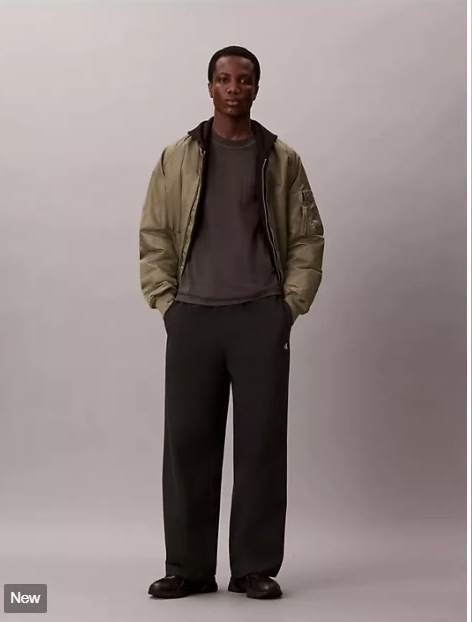 premium terry wide leg pants