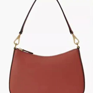 lauren ralph lauren — danni crosshatch small leather slim shoulder handbag