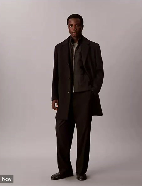 3 in 1 wool blend coat & vest