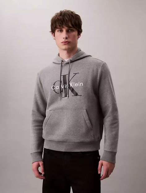 monogram fleece hoodie