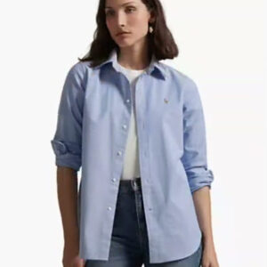 polo ralph lauren — women's stretch slim fit oxford shirt