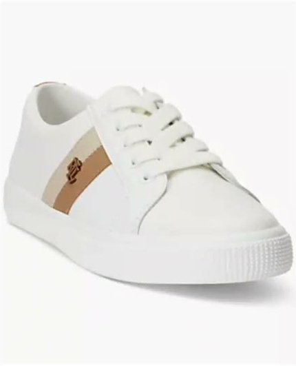 lauren ralph lauren — women's janson il leather sneakers lauren ralph lauren — women's janson il leather sneakers