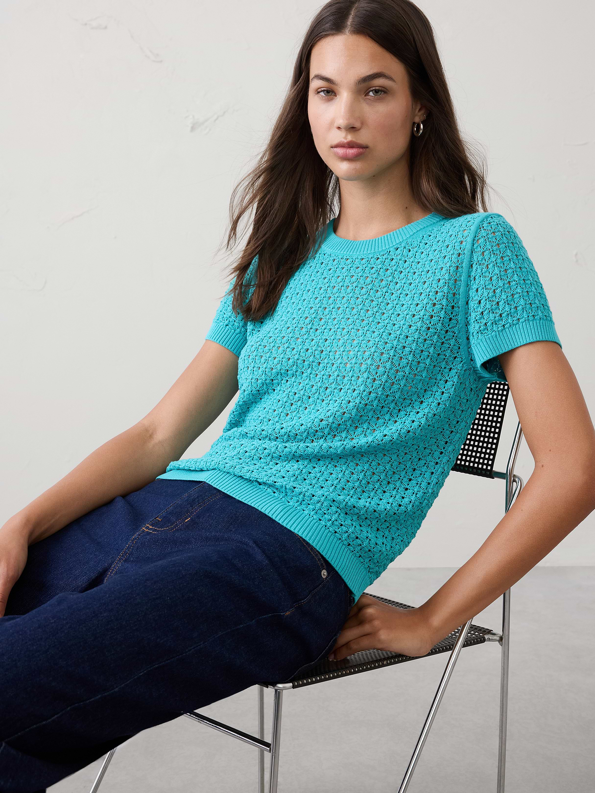 pointelle sweater pointelle sweater