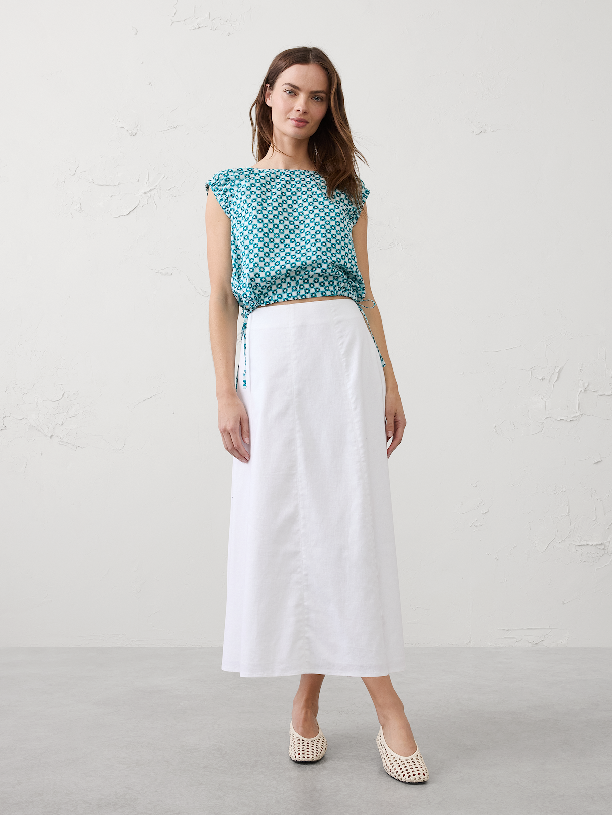 voile side tie top voile side tie top