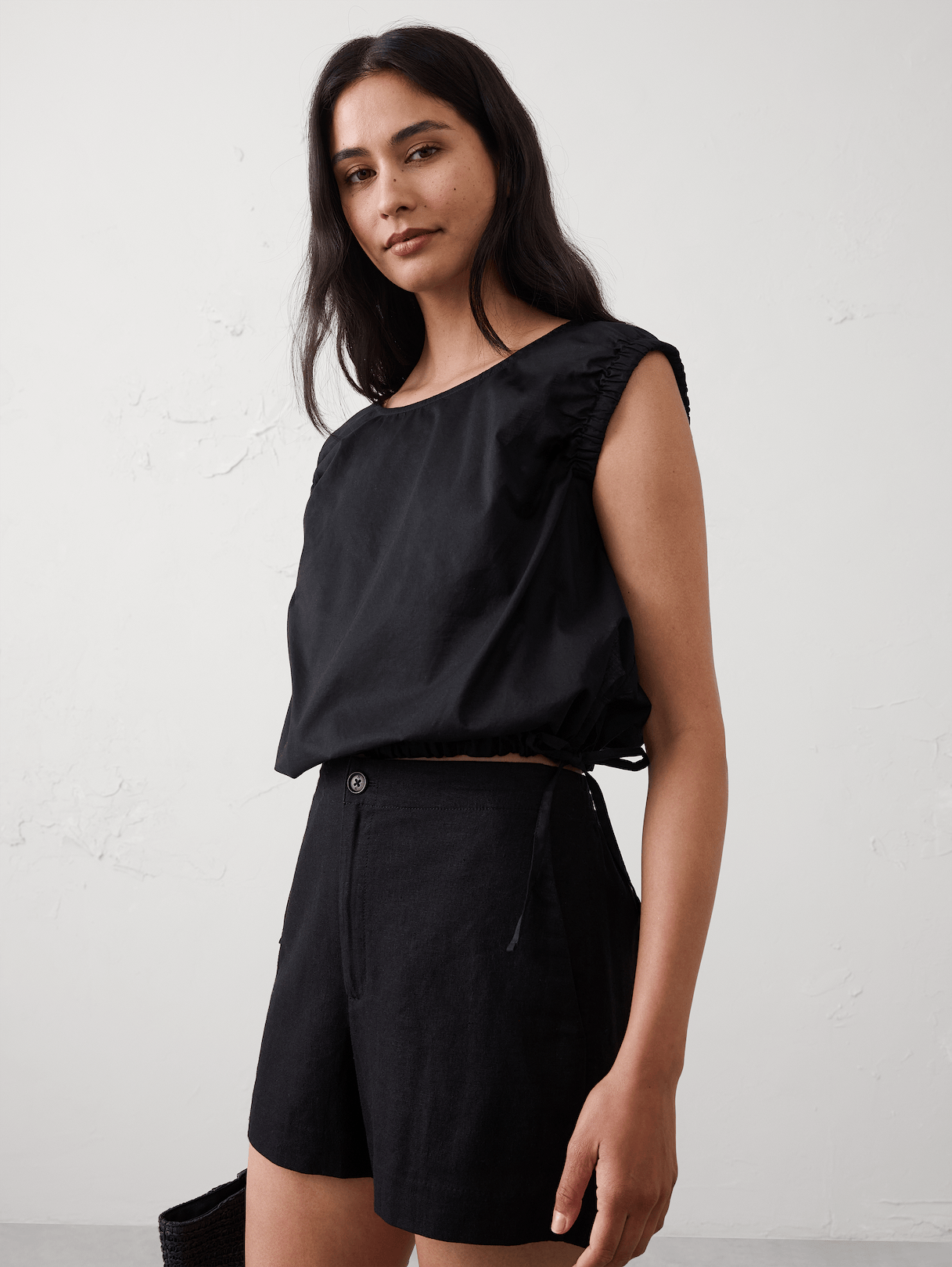 voile side tie top voile side tie top