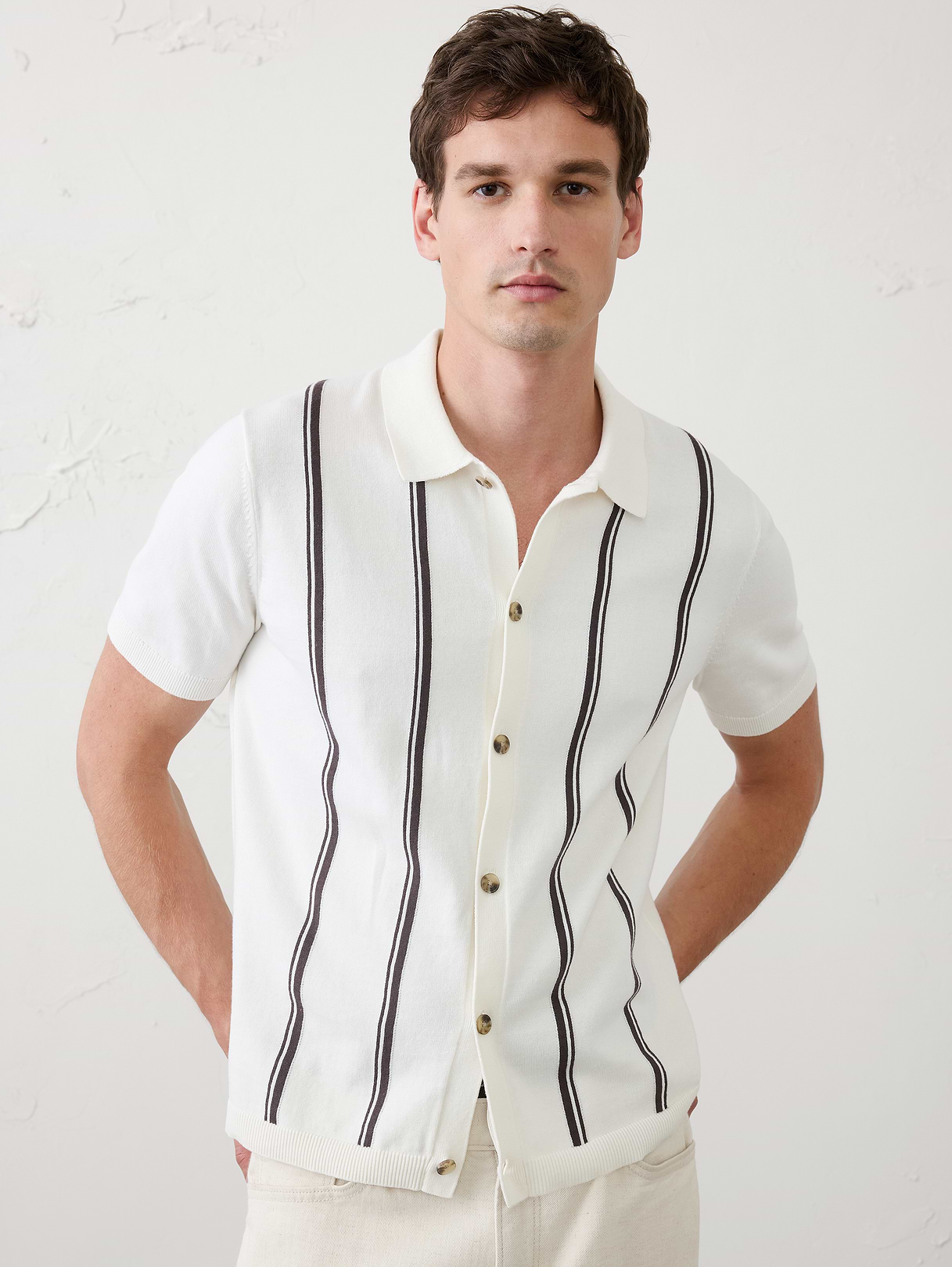 striped button down sweater polo striped button down sweater polo