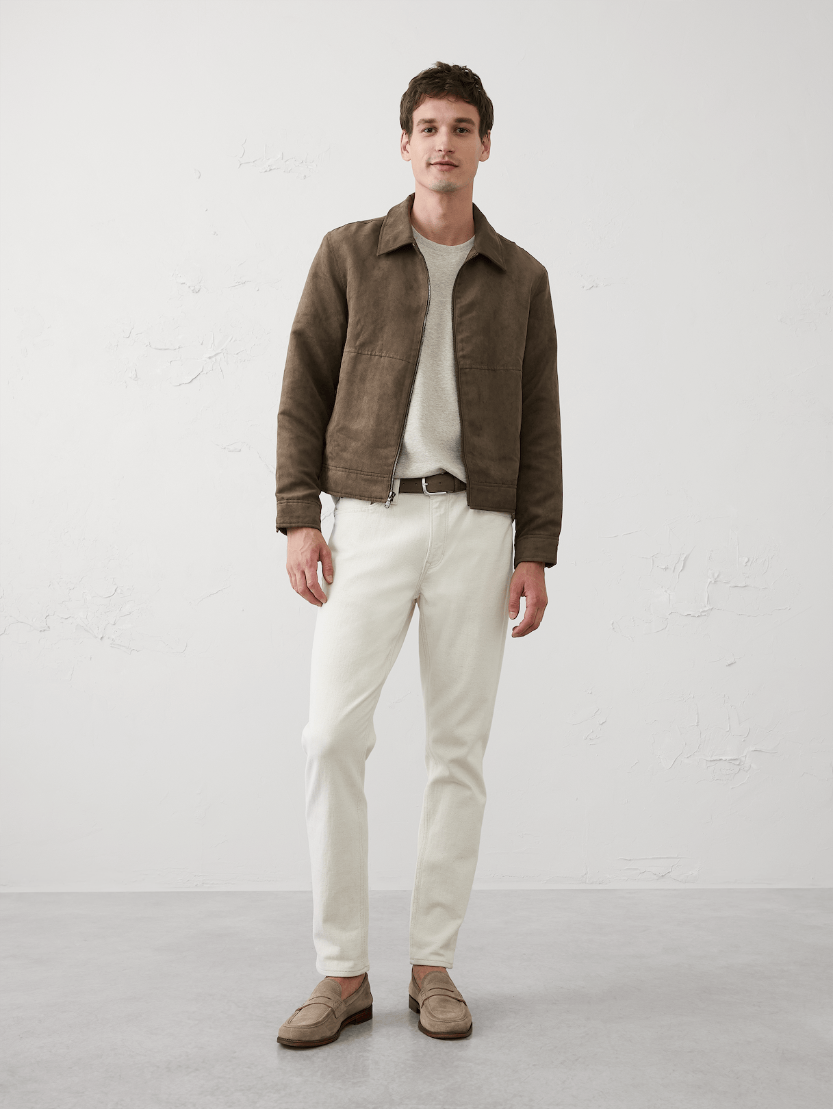 vegan suede zip jacket vegan suede zip jacket