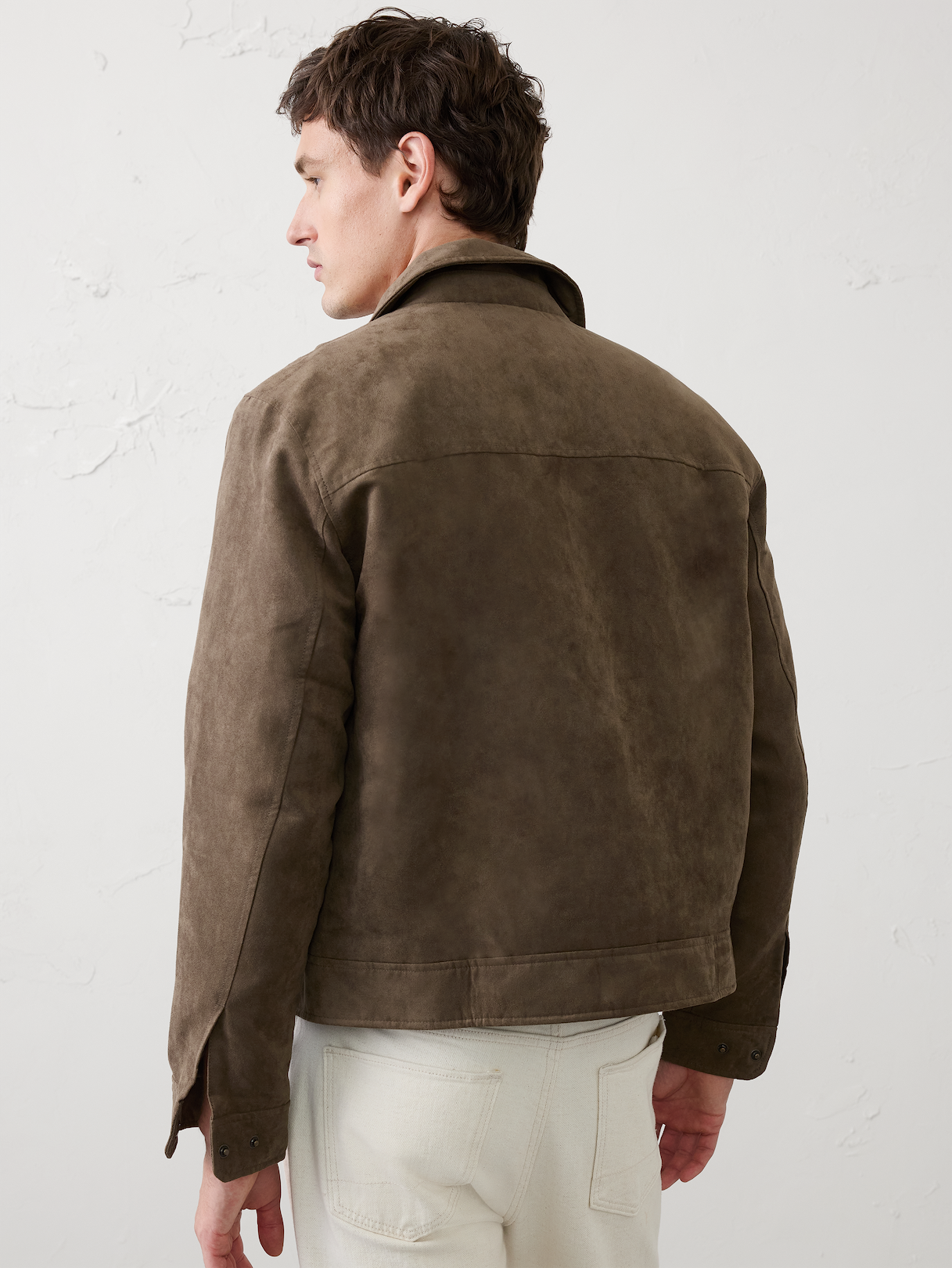 vegan suede zip jacket vegan suede zip jacket