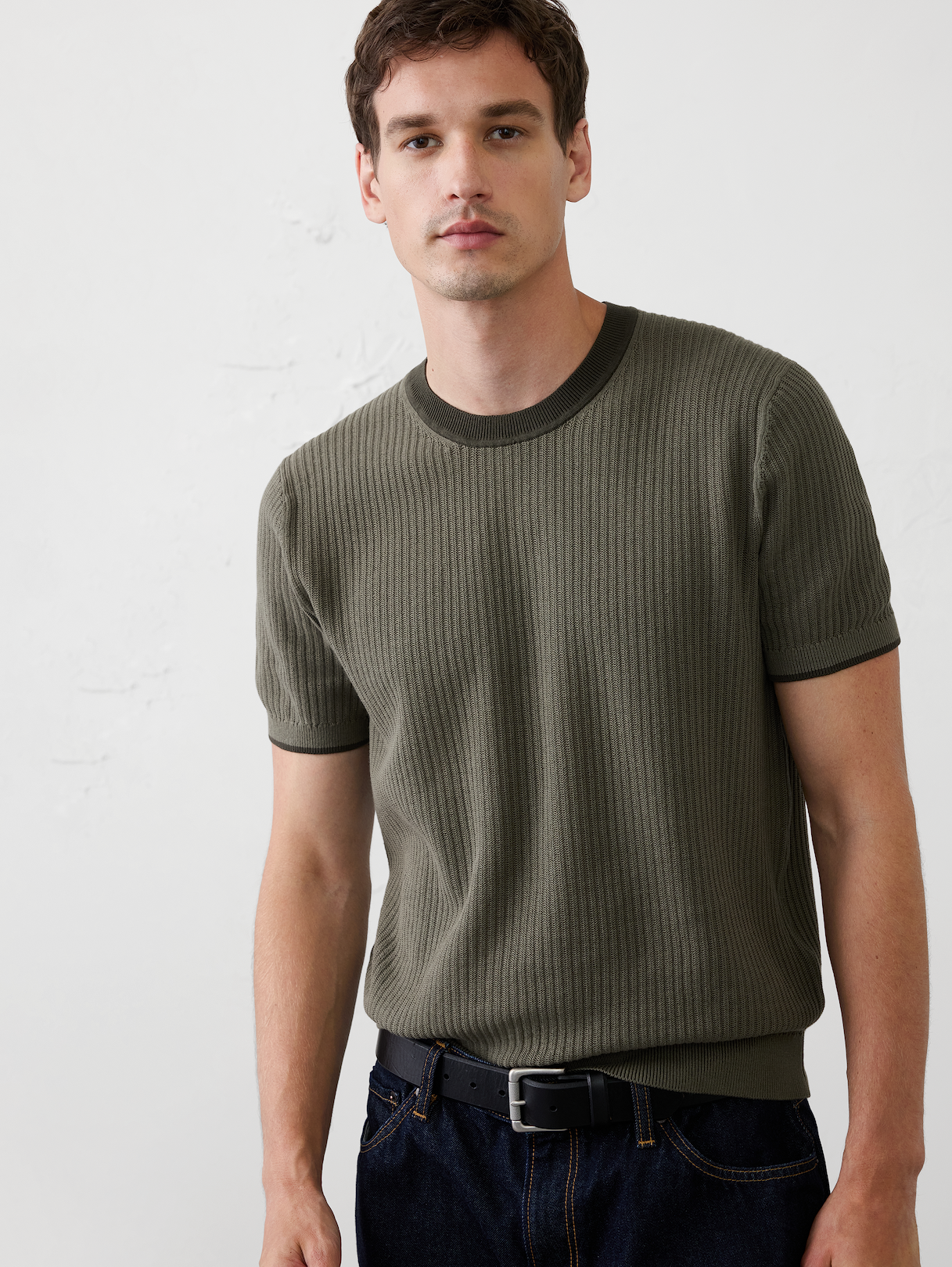 contrast collar sweater top contrast collar sweater top