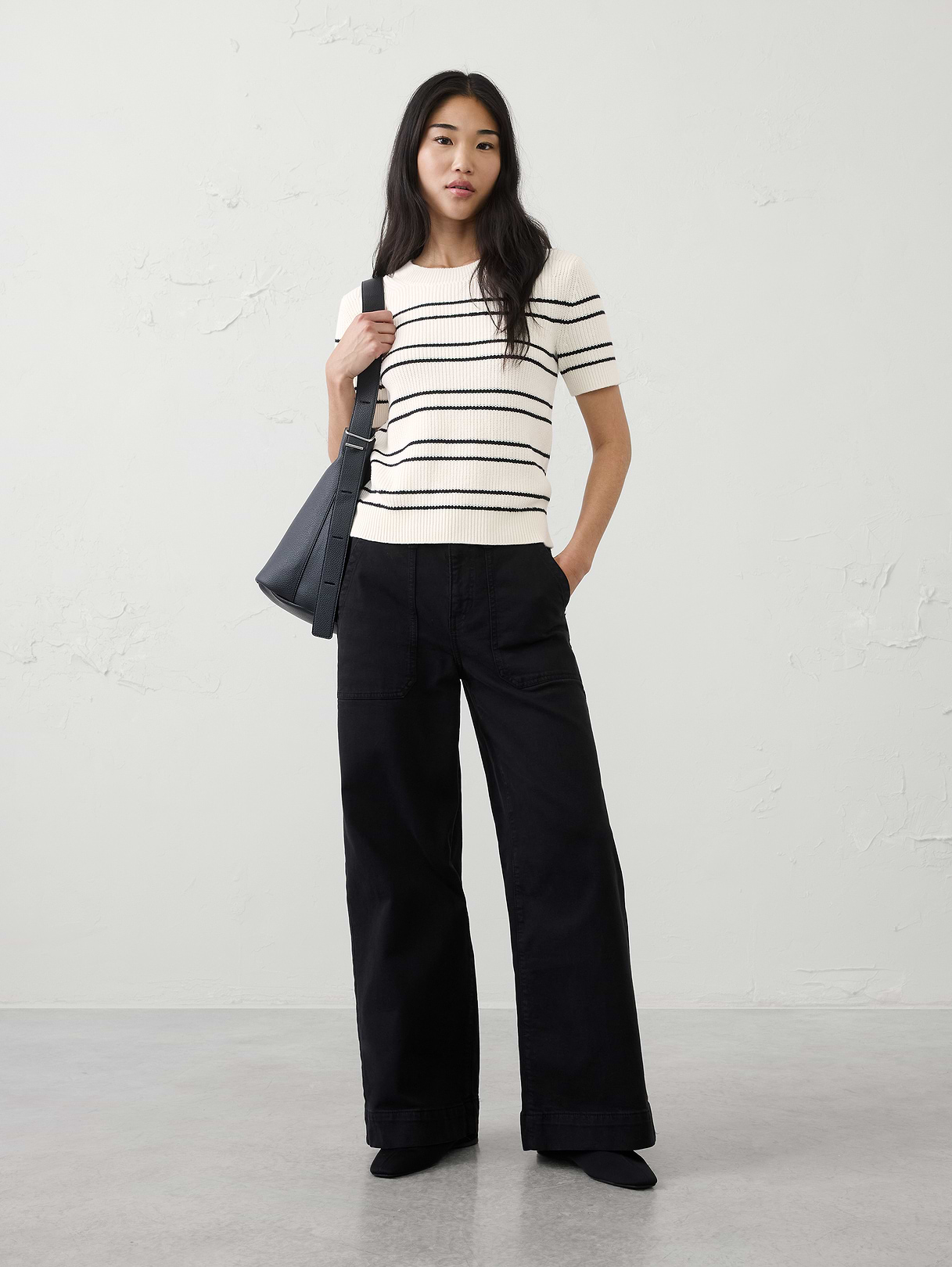 cotton striped ribbed textured sweater cotton striped ribbed textured sweater