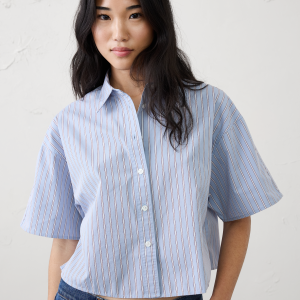 boxy cropped shirt