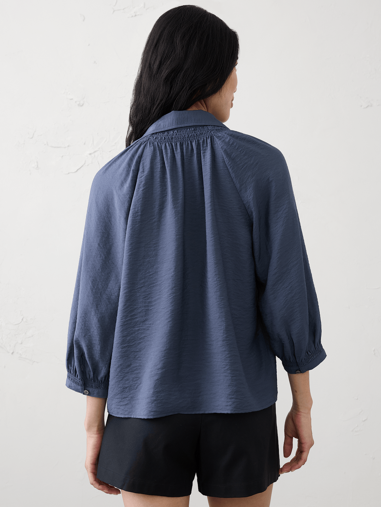 collared gathered top collared gathered top