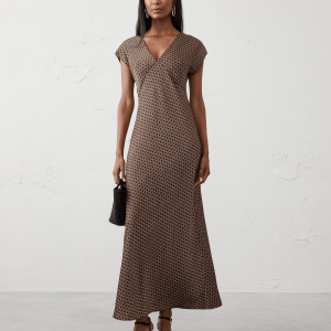 Витрина flutter sleeve maxi dress