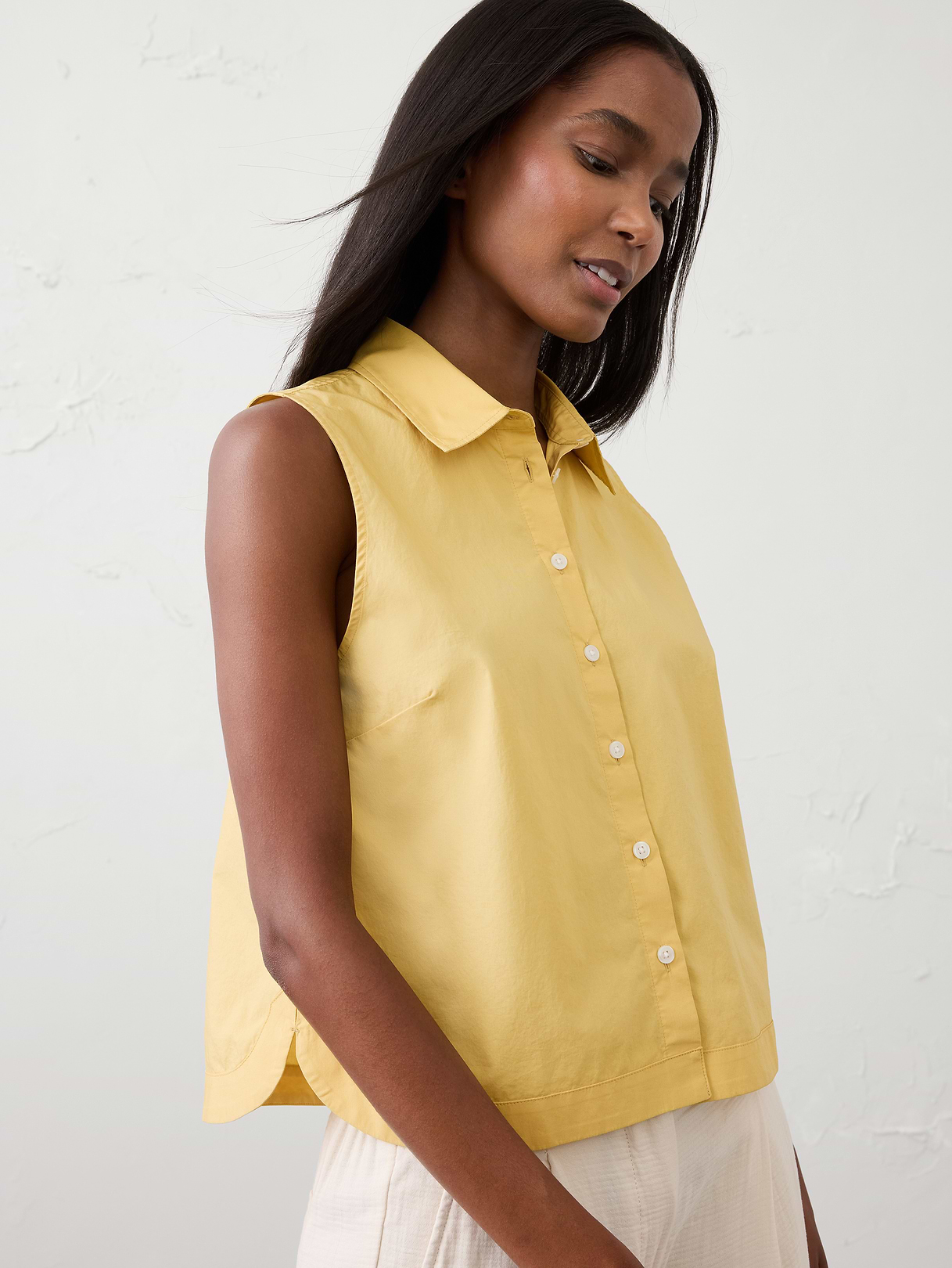 collared cropped shirt collared cropped shirt