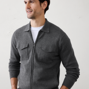 Витрина chest pocket zip sweater jacket