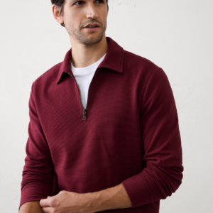 ottoman quarter zip pullover polo