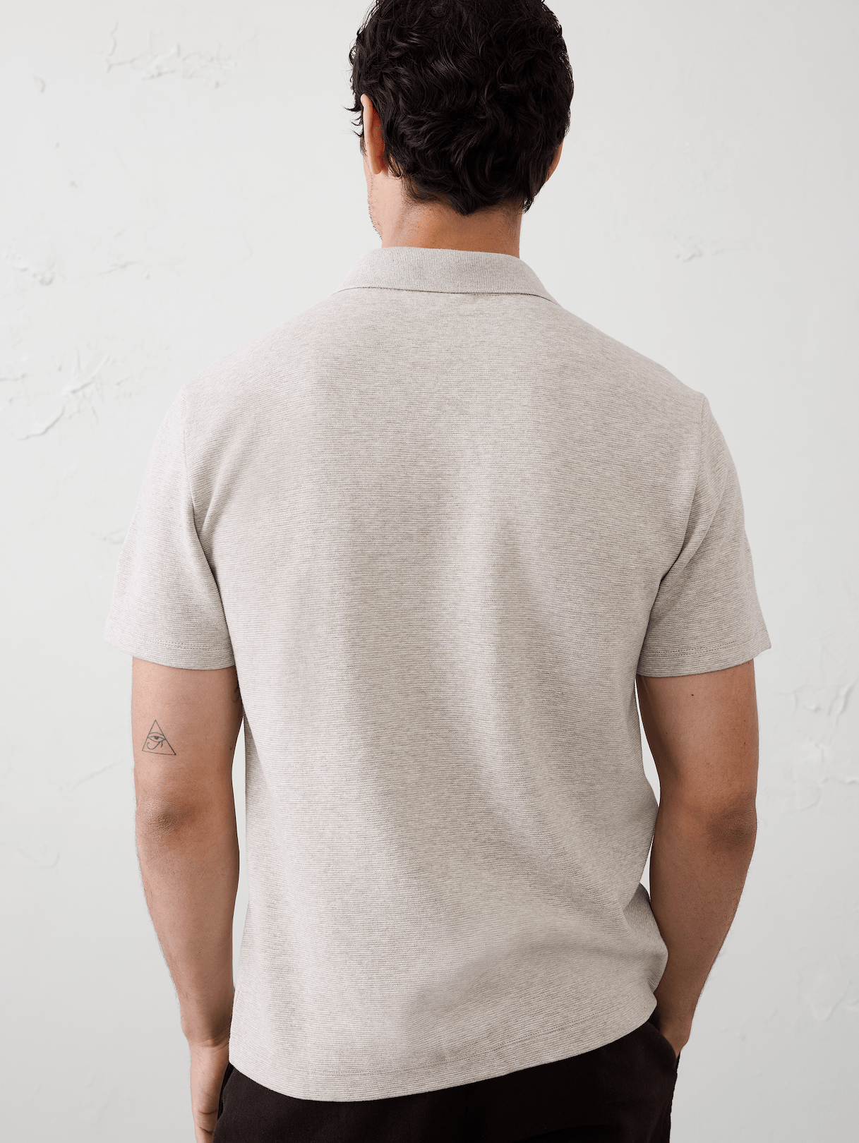 standard fit johnny collar polo standard fit johnny collar polo