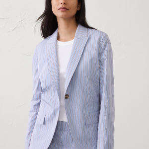 poplin blazer