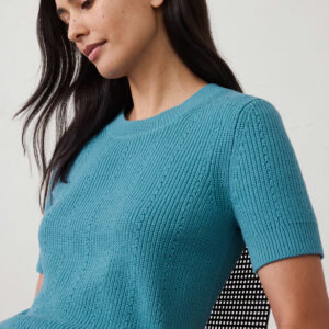 Витрина cotton ribbed textured sweater