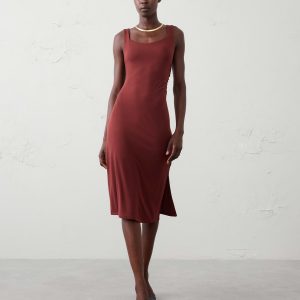 Витрина soft knit below knee dress
