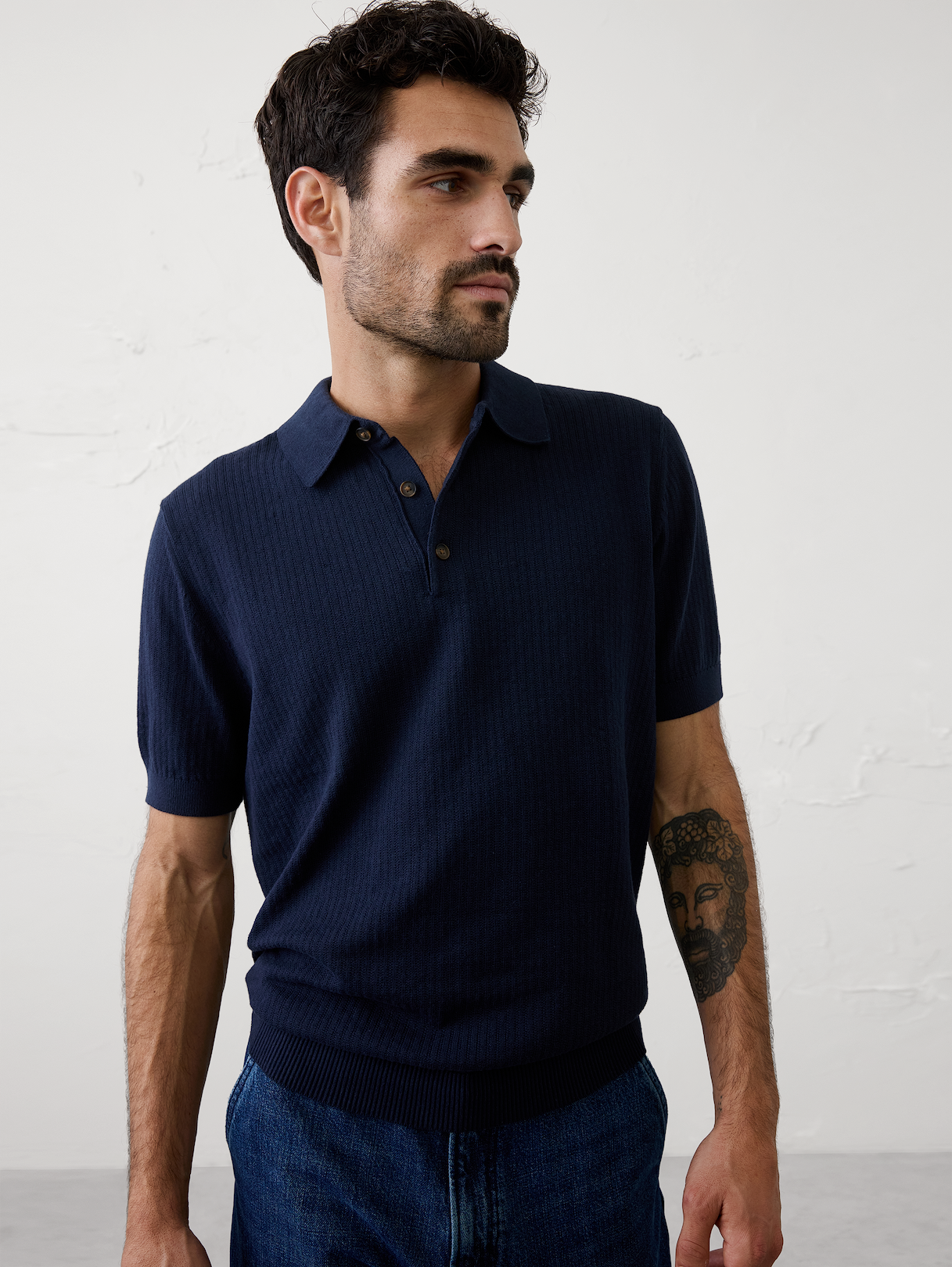 textured sweater polo textured sweater polo