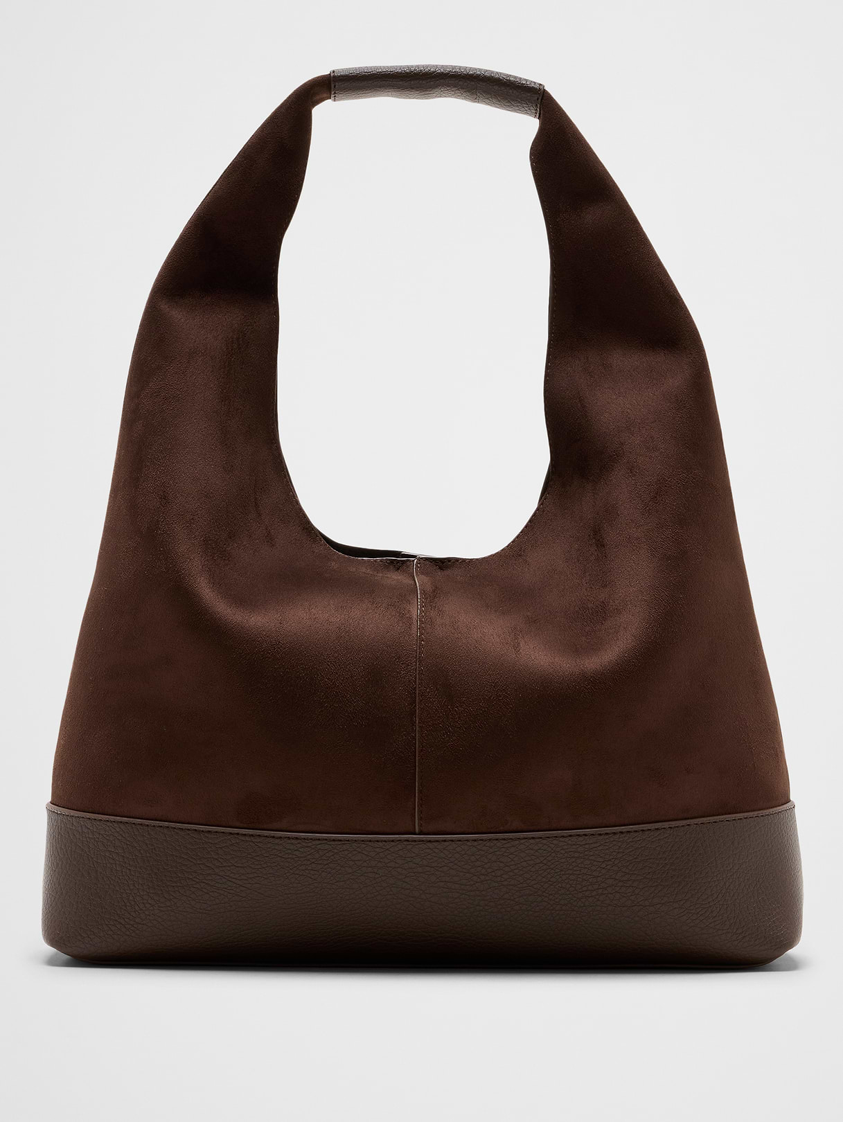 vegan suede mixed media medium slouchy tote vegan suede mixed media medium slouchy tote