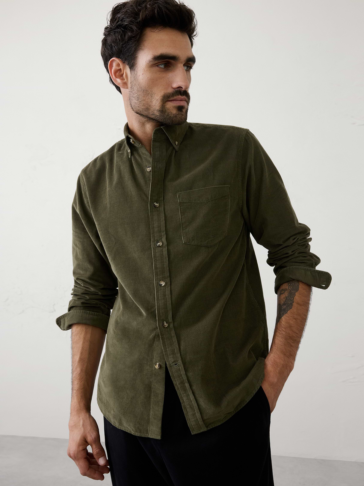 slim fit fine wale corduroy shirt slim fit fine wale corduroy shirt