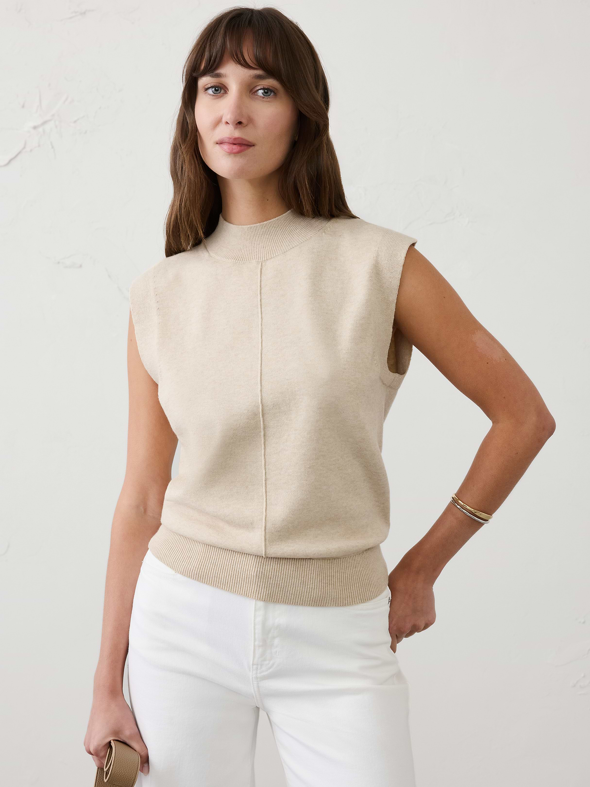 mockneck shell sweater mockneck shell sweater