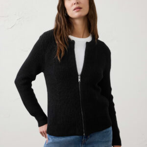 cotton bomber sweater