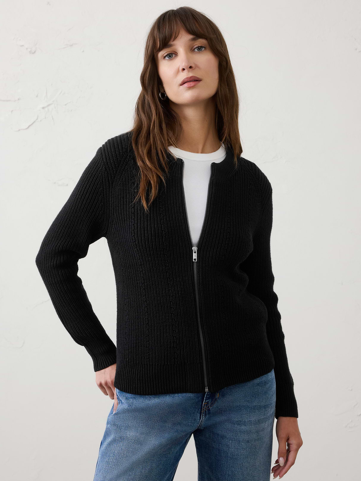 cotton bomber sweater cotton bomber sweater