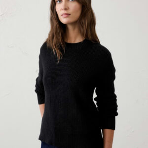 Витрина cotton textured ribbed side button sweater